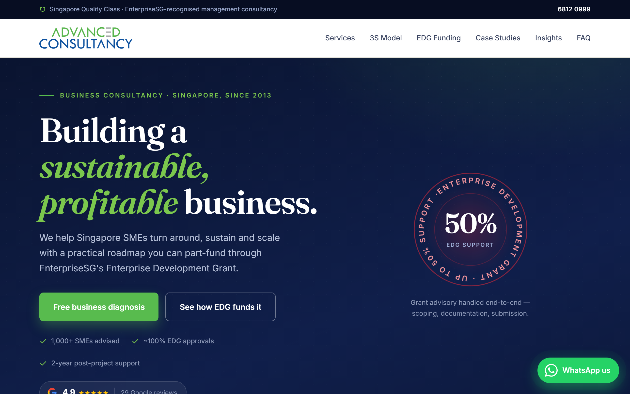 Advanced Consultancy website