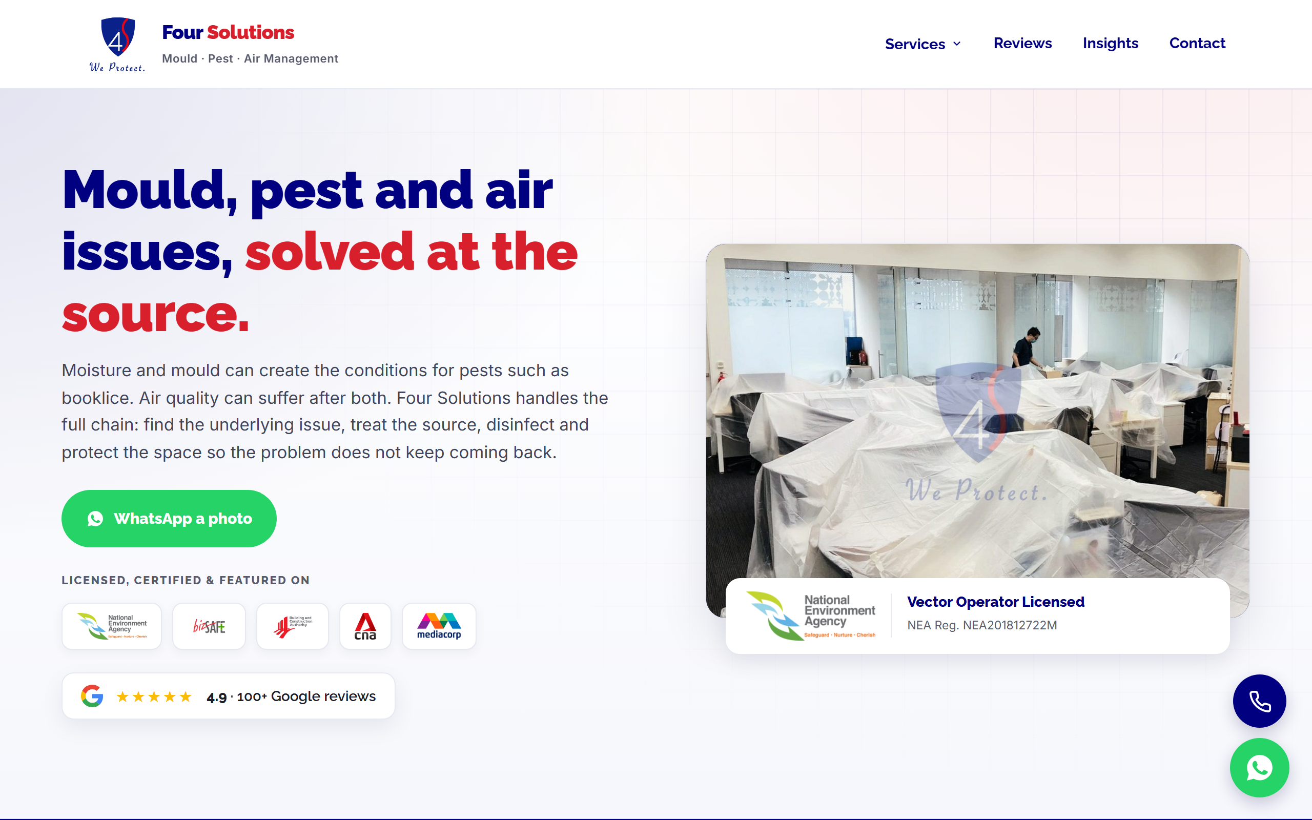 Four Solutions website